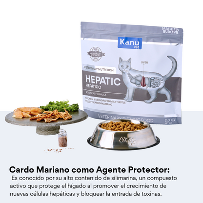 Alimento Medicado Kanu Vet Hepático para Gato Adultos