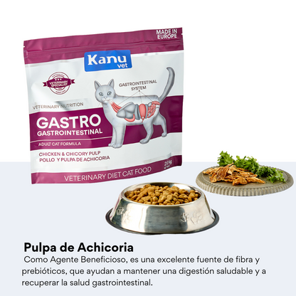 Alimento Medicado Kanu Vet Gastrointestinal para Gato Adultos
